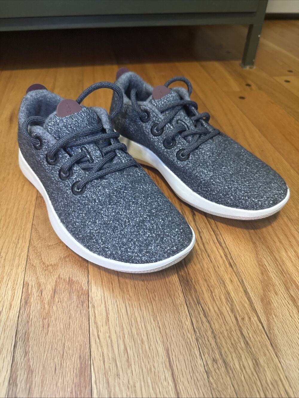 NEW Allbirds Wool Runners Womens 8 Natural Dark Grey Merino Sneakers